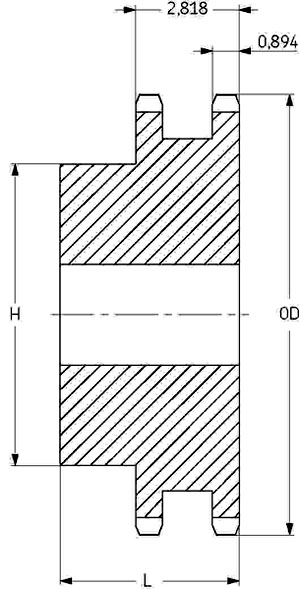Звездочка PHS 140-2B14